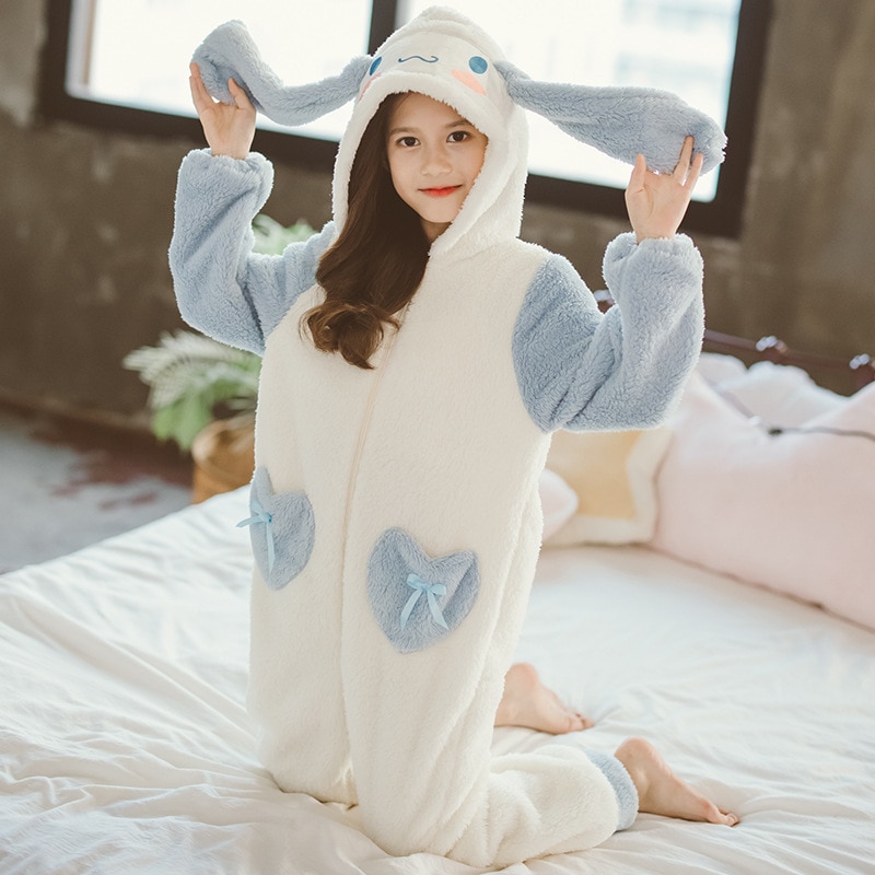 Cinnamoroll Soft Polar Fleece Kigurumi Onesie Pajama For Kids ...