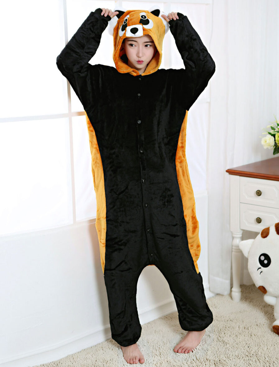 Raccoon Soft Polar Fleece Kigurumi Onesie Pajama For Adults