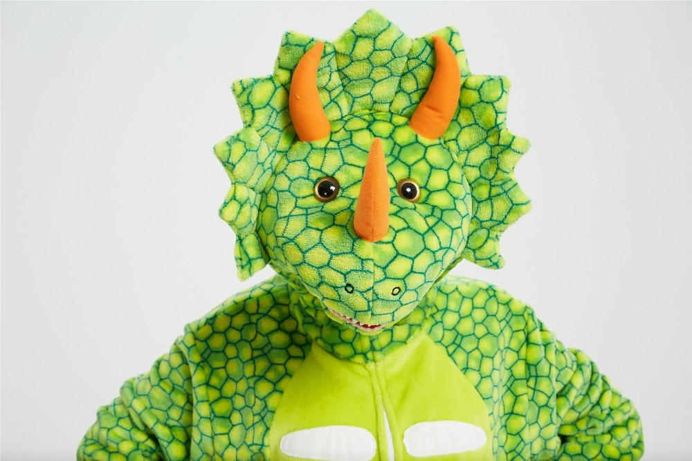 Nowy wysokiej jakości zielony dorosły Kigurumi smok Onesie flanelowy lew kostium Donosaur piżama zwierząt impreza z okazji Halloween kombinezon piżama