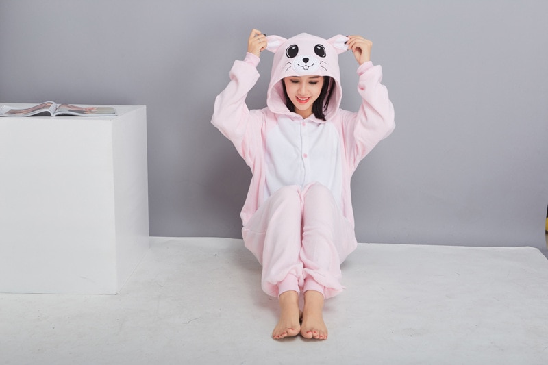 HKSNG nowy dorosłych zwierząt różowy niebieski mysz Onesie Kigurumi piżamy polarowe kombinezony kreskówki najlepszy prezent Party Homewear