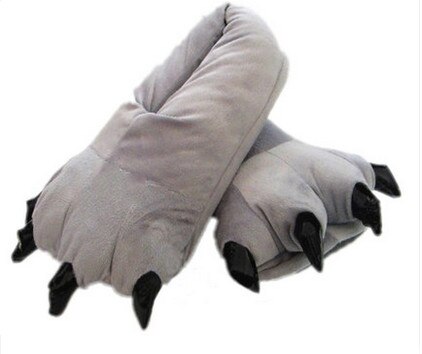 Animals Paw Shape Soft Slippers For Adults - ShopKigurumi.com - Animal ...