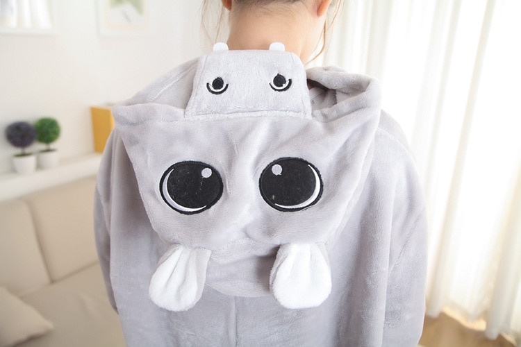 HKSNG Animal Adult Grey Kigurumi Hippo Pajamas Cartoon Pink River Horse Family Party Halloween Onesies Costumes Sleepwear Kiguru
