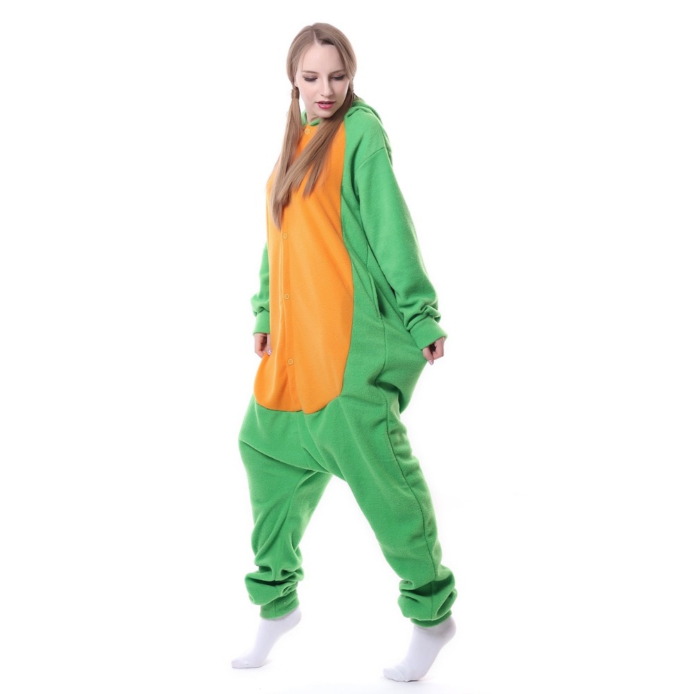 HKSNG Animal Adult Sea Turtle Onesie Kigurumi Pajamas Fleece Cartoon Family Party Halloween Costumes