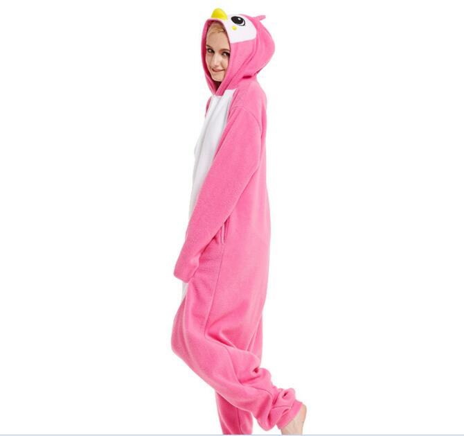 HKSNG Adult Blue Penguin Kigurumi Onesie Pajamas Cartoon Cute Halloween Family Party Costumes Jumpsuits Pyjamas Outfits