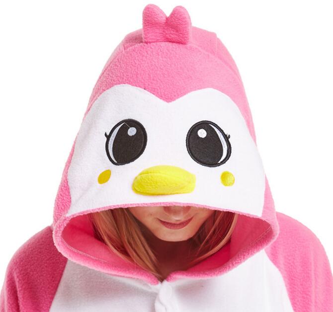 HKSNG Adult Blue Penguin Kigurumi Onesie Pajamas Cartoon Cute Halloween Family Party Costumes Jumpsuits Pyjamas Outfits