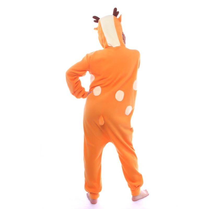 Deer Polar Fleece Kigurumi Soft Onesie Pajama For Adults Shopkigurumi