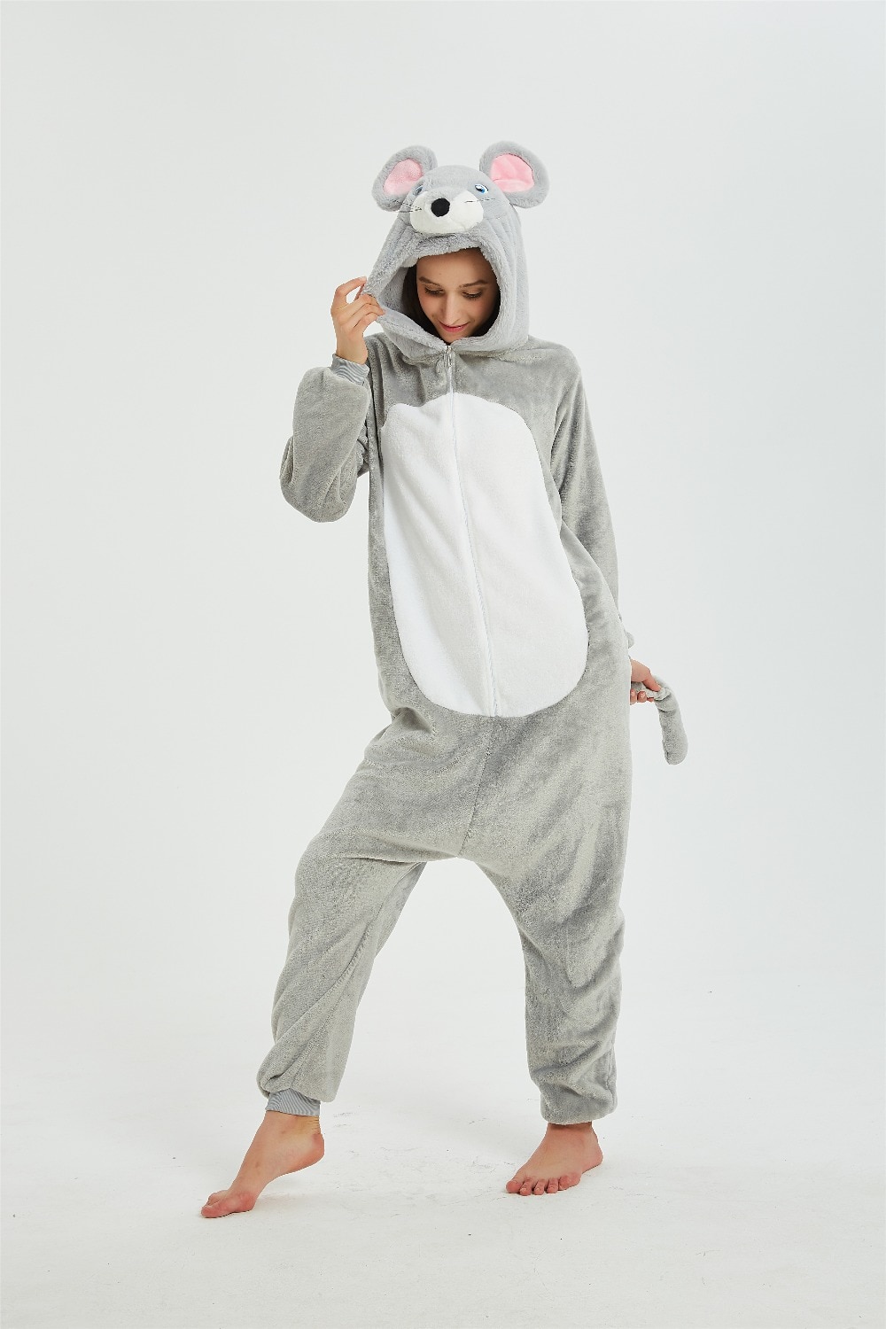 Flannel New Kigurumi Adult Mouse Onesie Cartoon Pajama Animal Halloween Party Costume Jumpsuits Hooded Pyjamas Suit Flannel New Kigurumi Adult Mouse Onesie Cartoon Pajama Animal Halloween Party Costume Jumpsuits Hooded Pyjamas Suit