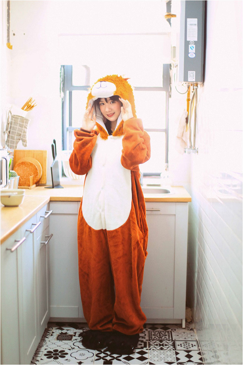 Lion Onesie Animal Kigurumis Overalls Women Girl Unisex Sleep Wear Pajama Party Suit Adult Winter Warm Flannel Outfit