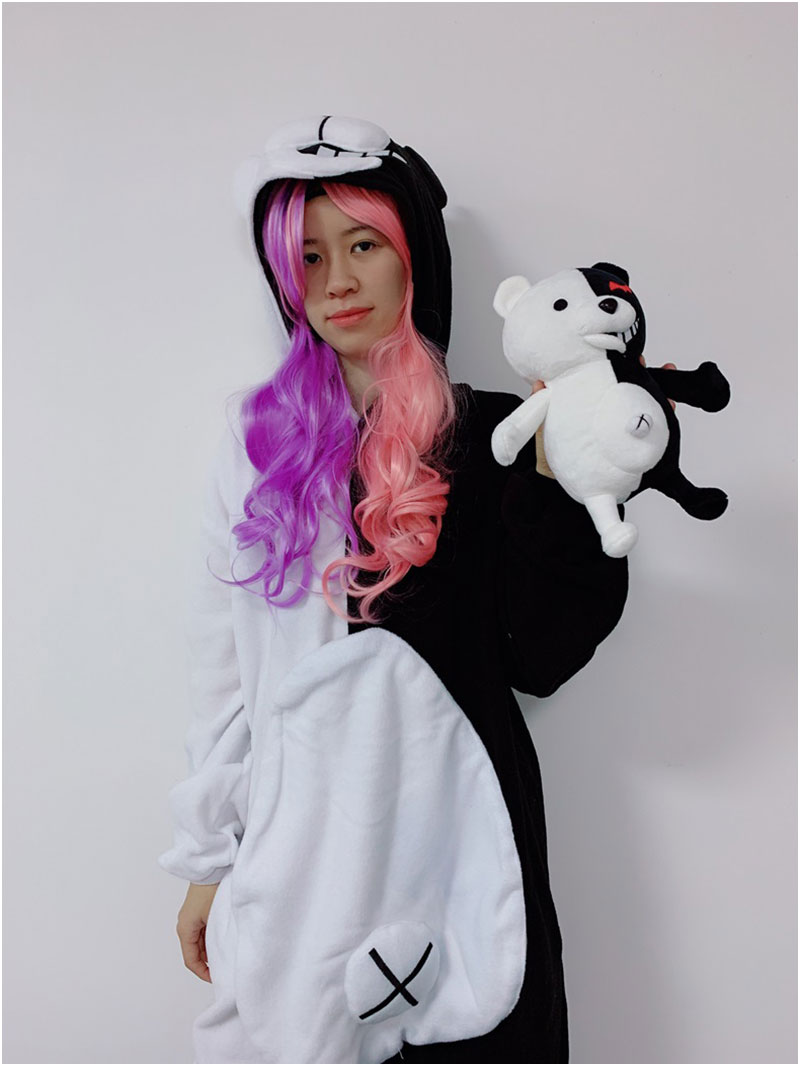 Danganronpa Monokuma Kigurumis With Toy Funny Cute Couples Onesie Festival Gift Women Overalls Sleepwear Pajama Adult Suit