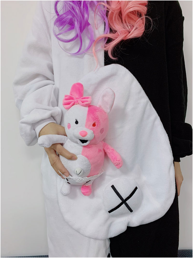 Danganronpa Monokuma Kigurumis With Toy Funny Cute Couples Onesie Festival Gift Women Overalls Sleepwear Pajama Adult Suit