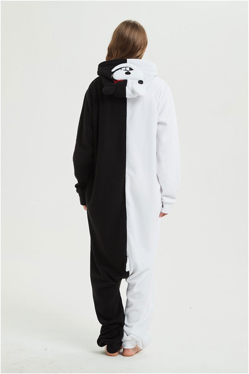Danganronpa Monokuma Kigurumis With Toy Funny Cute Couples Onesie Festival Gift Women Overalls Sleepwear Pajama Adult Suit
