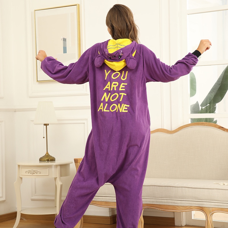 Halloween Bear Onesie Unisex Kigurumis Women Pajama Funny Cute Overall Adult Winter Homewear Purple Festival Joker Outfit Button Halloween Bear Onesie Unisex Kigurumis Women Pajama Funny Cute Overall Adult Winter Homewear Purple Festival Joker Outfit Button