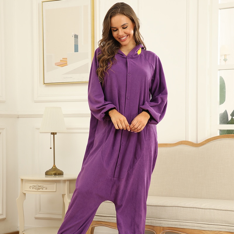 Halloween Bear Onesie Unisex Kigurumis Women Pajama Funny Cute Overall Adult Winter Homewear Purple Festival Joker Outfit Button Halloween Bear Onesie Unisex Kigurumis Women Pajama Funny Cute Overall Adult Winter Homewear Purple Festival Joker Outfit Button