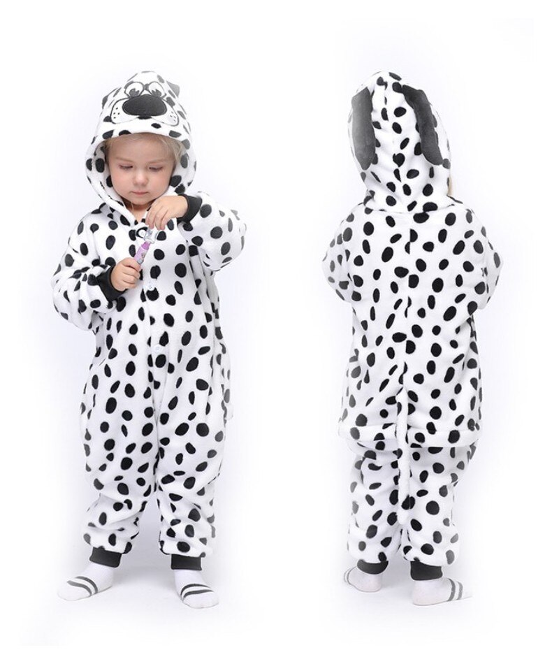 Family Set Dalmatian Dogs Polar Fleece Kigurumi Onesie Pajamas With ...