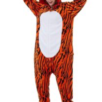 Tiger Soft Polar Fleece Kigurumi Onesie Pajama For Adults