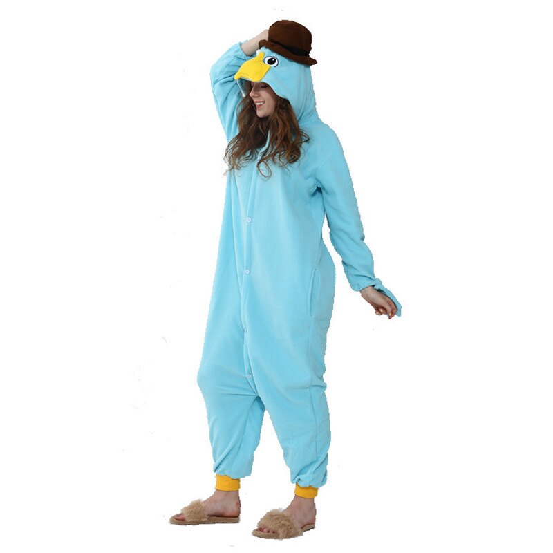 Perry The Platypus Soft Polar Fleece Kigurumi Onesie Pajama For Adults ...