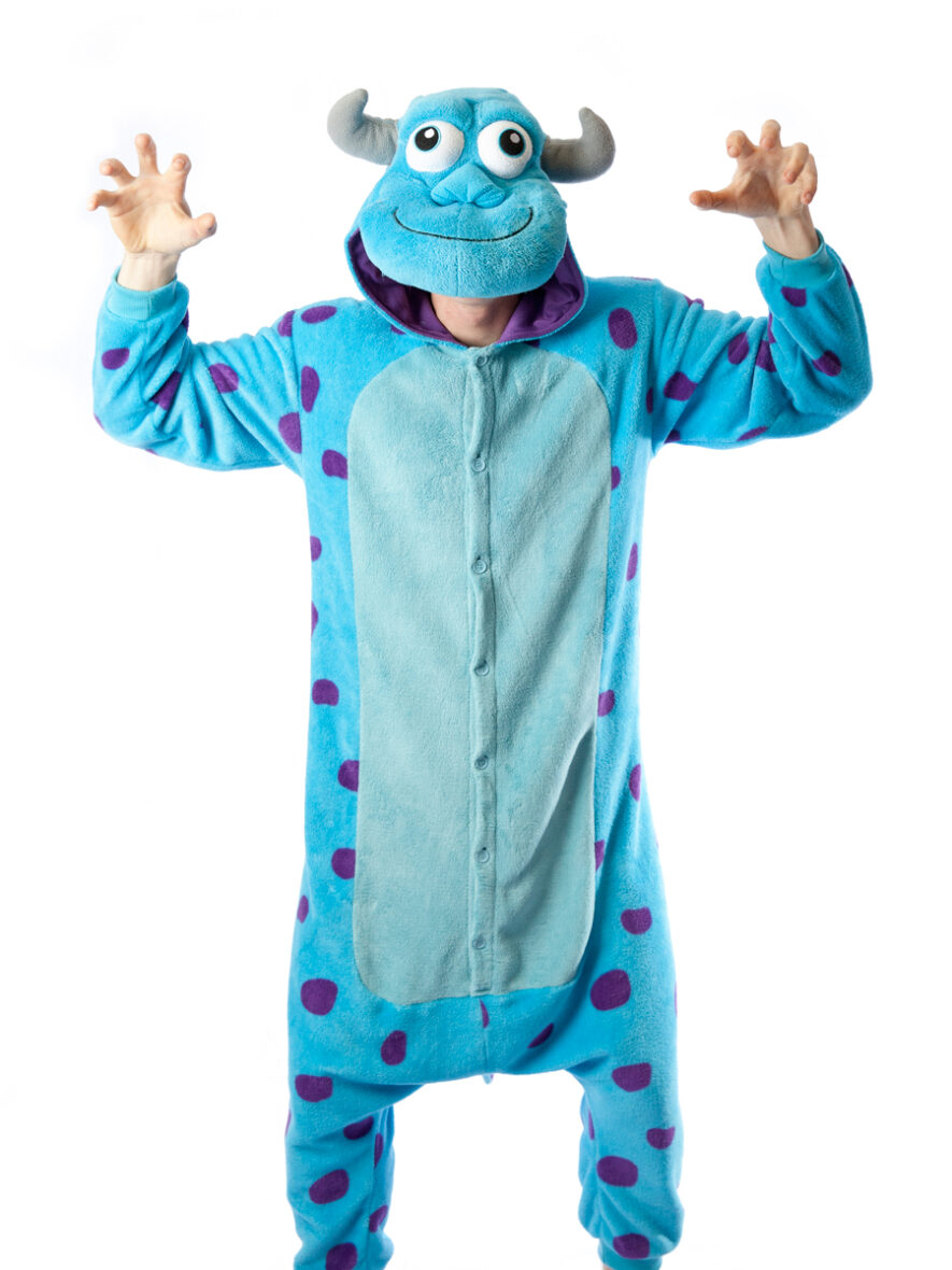 Sully Monsters Soft Polar Fleece Kigurumi Onesie Pajama For Adults