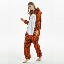 Tiger Soft Polar Fleece Kigurumi Onesie Pajama For Adults