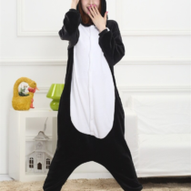 The Penguin Soft Polar Fleece Kigurumi Onesie Pajama is a cozy and stylish sleepwear option for adults. Made from ultra-soft polar fleece material, this onesie will keep you warm and comfortable on even the coldest nights. The all-over penguin design adds a playful touch, making it perfect for lounging at home or wearing to a pajama party. The full-zip front and ribbed cuffs and ankles make it easy to slip on and off, and the loose fit allows for maximum comfort. Whether you're looking to snuggle up on the couch or hit the hay, the Penguin Soft Polar Fleece Kigurumi Onesie Pajama is the perfect choice.