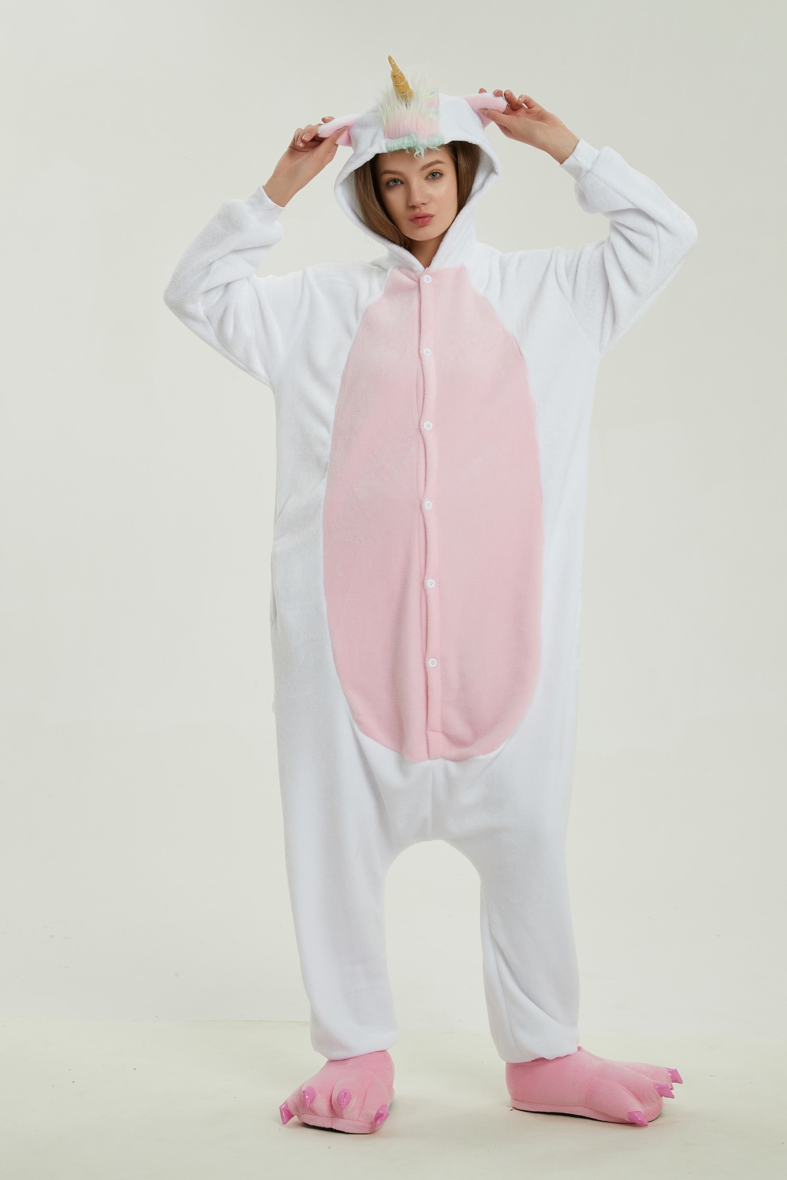 Unicorn Soft Polar Fleece Kigurumi Onesie Pajama For Adults
