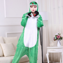 Green Snake Soft Polar Fleece Kigurumi Onesie Pajama For Adults