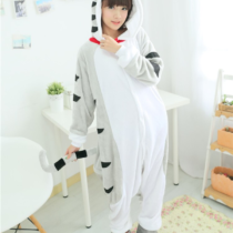 Cat Polar Fleece Kigurumi Onesie Pajama For Adults