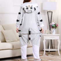 Kitty Soft Polar Fleece Kigurumi Onesie Pajama For Adults