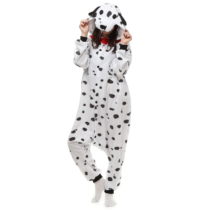 Dalmatian Soft Polar Fleece Kigurumi Onesie Pajama For Adults