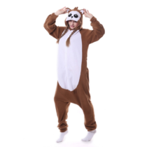 Monkey Papio Soft Polar Fleece Kigurumi Onesie Pajama For Adults