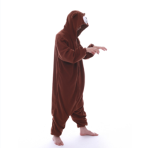 Bear Polar Fleece Soft Kigurumi Onesie Pajama For Adults