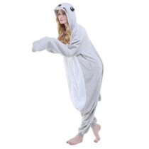 Seal Dog Soft Polar Fleece Kigurumi Onesie Pajama For Adults