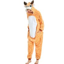 Chital Deer Soft Polar Fleece Kigurumi Onesie Pajama For Adults