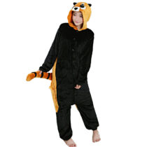 Raccoon Soft Polar Fleece Kigurumi Onesie Pajama For Adults
