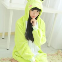 Frog Polar Fleece Kigurumi Onesie Pajama For Adults