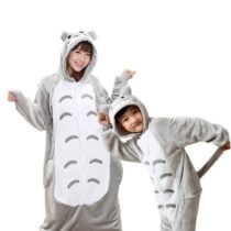 Family Set Totoro Polar Fleece Kigurumi Onesie Pajama Costume Without Slippers