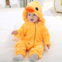 Duck Polar Fleece Kigurumi Onesie Pajama Costume For Infant/Toddler