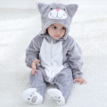 Cat Polar Fleece Kigurumi Onesie Pajama Costume For Infant/Toddler