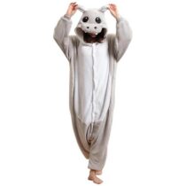 Hippopotamus Soft Polar Fleece Kigurumi Onesie Pajama For Adults
