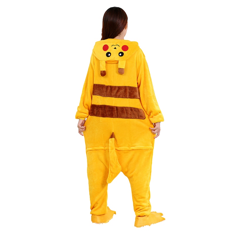 Pokemon Pikachu Soft Polar Fleece Kigurumi Onesie Pajama For Adults ...