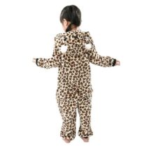 Leopard Polar Fleece Kigurumi Onesie Soft Pajama For Kids