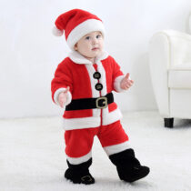 Christmas Polar Fleece Kigurumi Onesie Pajama Costume For Infant/Toddler