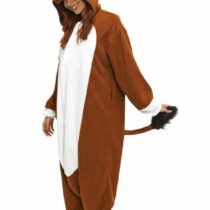 Horse Blue Polar Fleece Soft Kigurumi Onesie Pajama For Adults