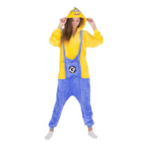 Minions Soft Polar Fleece Kigurumi Onesie Pajama For Adults