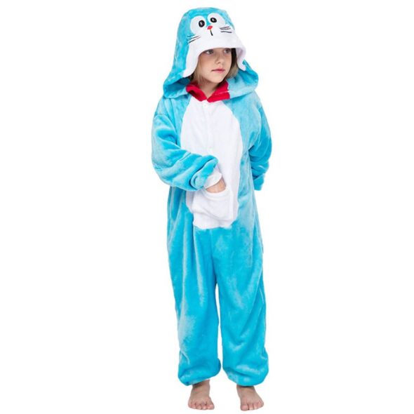 Doraemon Polar Fleece Kigurumi Onesie Soft Pajama For Kids ...