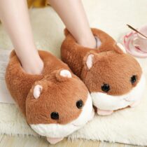 Hamster Shape Soft Slippers For Adults