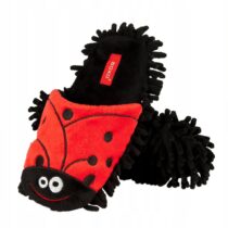 Fuzzy Lady Bug Shape Soft Slippers For Adults