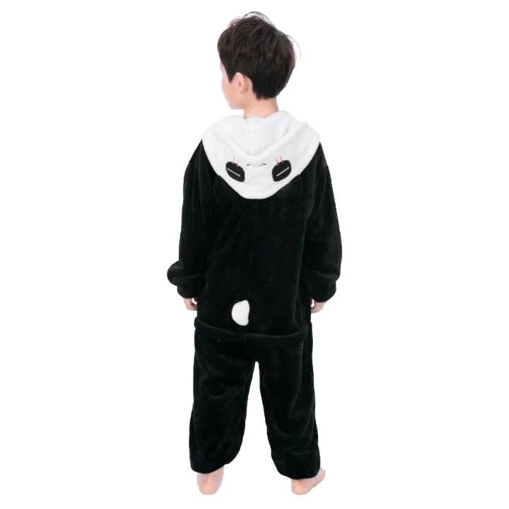 Panda Polar Fleece Kigurumi Onesie Soft Pajama For Kids