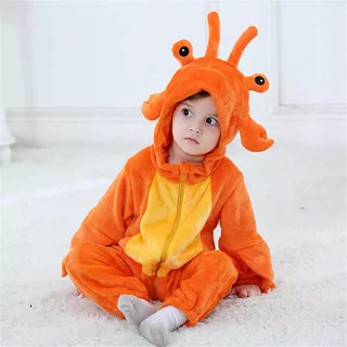 Lobster Polar Fleece Kigurumi Onesie Pajama Costume For Infant/Toddler