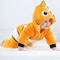Nemo Polar Fleece Kigurumi Onesie Pajama Costume For Infant/Toddler