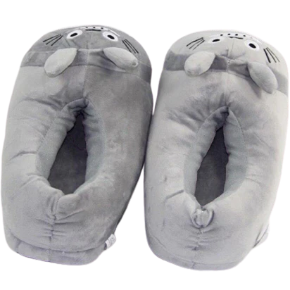 Animal Totoro Paw Shape Soft Slippers